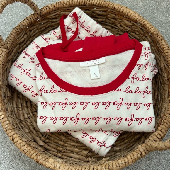 LC Lauren Conrad Other - Men’s LC Lauren Conrad Fa La La Christmas Family Pajama Set, size Large